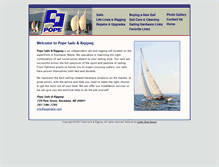 Tablet Screenshot of popesails.com